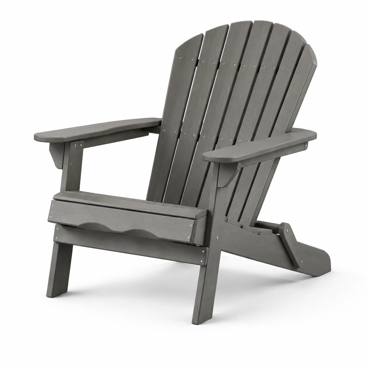 Adirondackstuhl Holz Grau 100 cm x 75 cm x 90 cm
