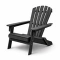 Adirondackstuhl Holz Schwarz 90cm x 75cm x 90cm