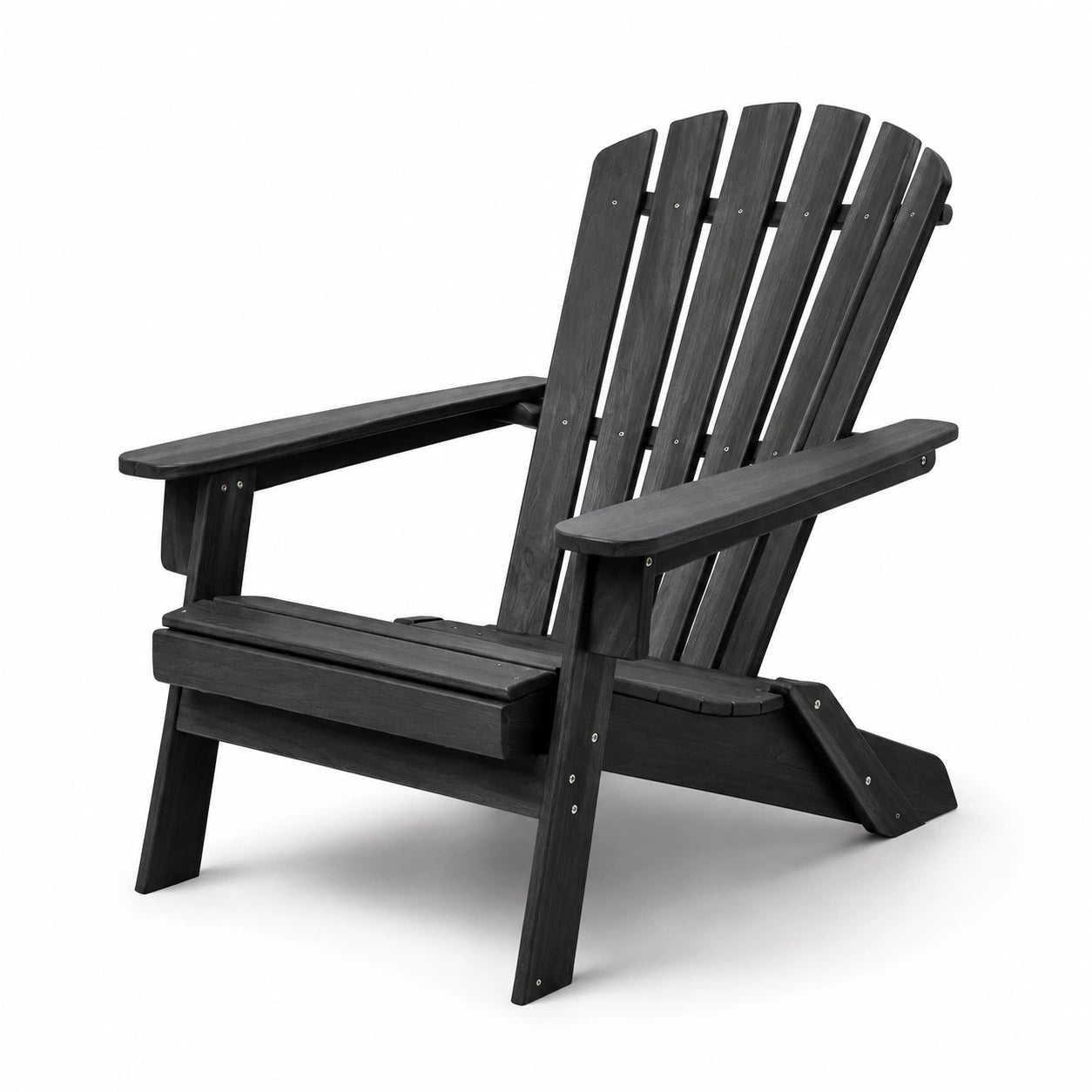 Adirondackstuhl Holz Schwarz 90cm x 75cm x 90cm