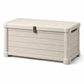 Garten Aufbewahrungsbox Kunststoff Beige 120cm x 54cm x 60cm