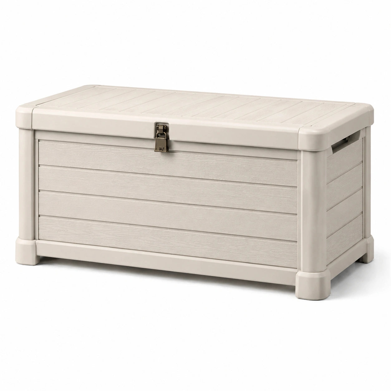 Garten Aufbewahrungsbox Kunststoff Beige 120cm x 54cm x 60cm