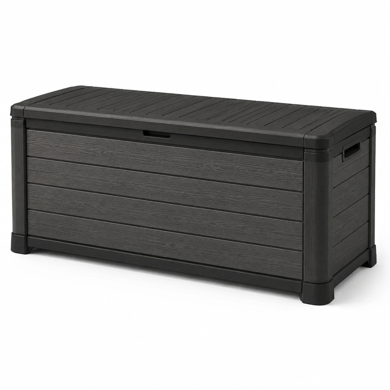 Garten Aufbewahrungsbox Polypropylen Anthrazit 145x60x62 cm