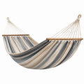 Baumwollhängematte mit Streifen in Beige/Blau 260 cm